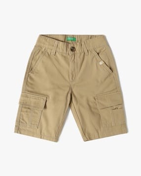 united colors of benetton Boys Regular Fit Cargo Shorts-picture-11