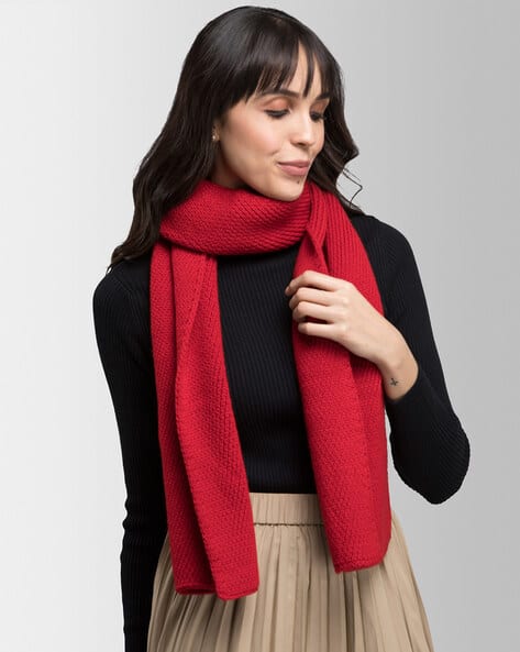 Buy FABLE STREET Textured Muffler Online | Ajio.com