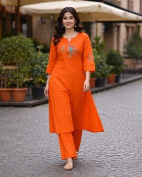 svaraa Women Embroidered Straight Kurta Set-picture-47