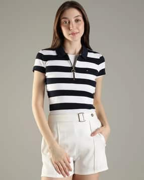 Striped Slim Fit Cotton T-Shirt-image-24