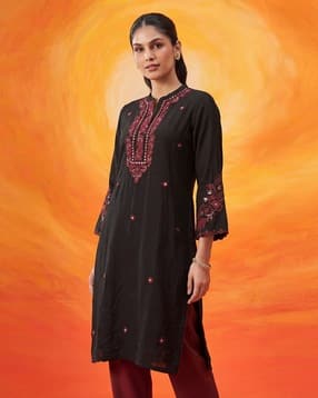 lakshita Women Embroidered Straight Kurta-picture-44