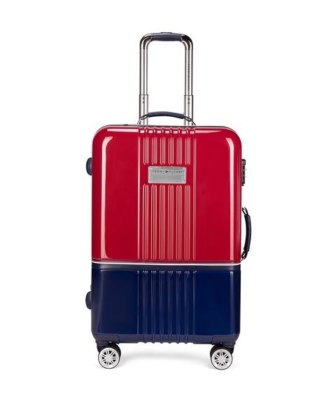 TOMMY HILFIGER Unisex Twins Pro Red Hard Polycarbonate Trolley Bag 76L - Mid