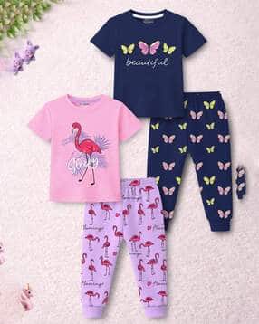 trampoline Girls Pack of 2 Printed Top & Pants Set-picture-33