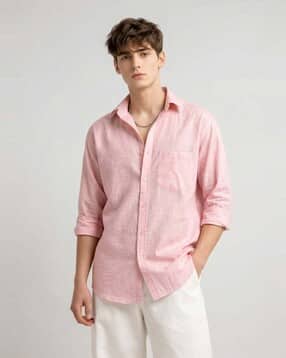 neonomad Men Regular Fit Linen Shirt-picture-26