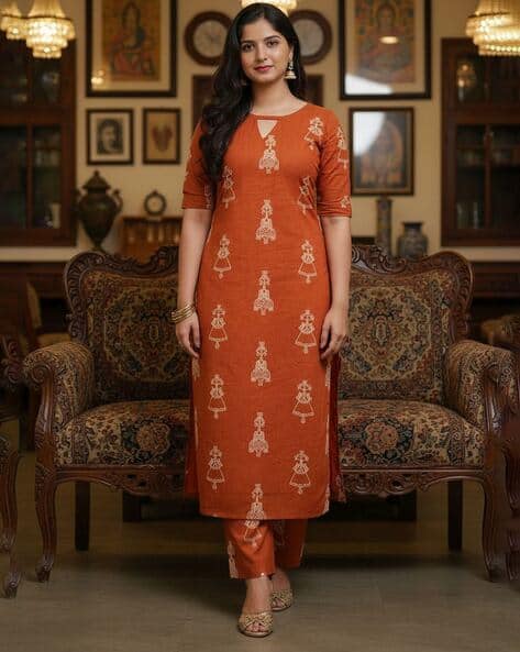 Nyrika Women Printed 2-Piece Kurta Suit Set