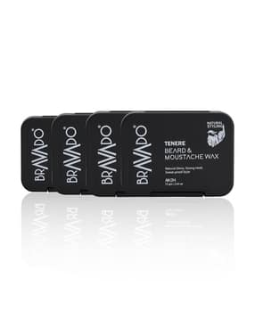 bravado Men Pack of 4 Beard & Moustache Wax - 300gm-picture-16