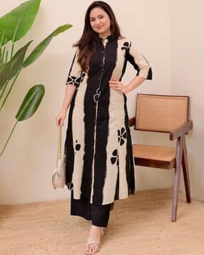 texstile Women Printed 2-Piece Straight Kurta Set-picture-30