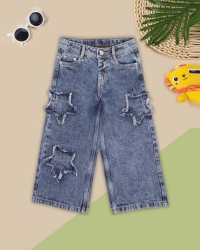 pantaloons junior Girls Mid-Rise Wide-Leg Jeans-picture-46
