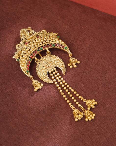 Oomph Women Stone-Studded Hair Bun Pin