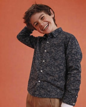 gini and jony Boys Printed Regular Fit  Spread-Collar Shirt-picture-18