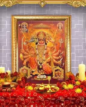 hawai Gold Plated Shree Panchmukhi Hanuman ji Bajrangbali-picture-39