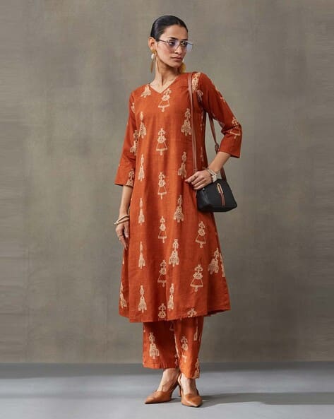 Nyrika Women Printed 3-Piece Flared Kurta Set