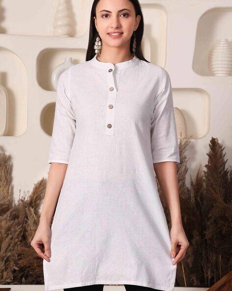 Acai Women A-Line Kurti with 3/4th Sleeves