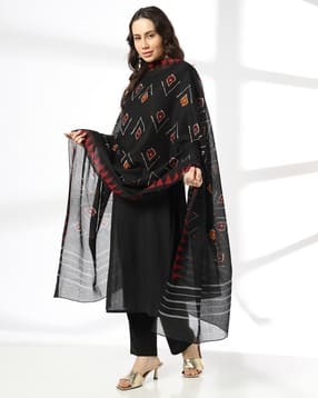 avaasa mix n' match Women Printed Cotton Dupatta-picture-18