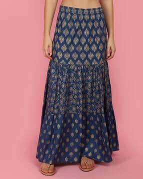 v-mart Women Floral Print Flared Skirt-picture-20