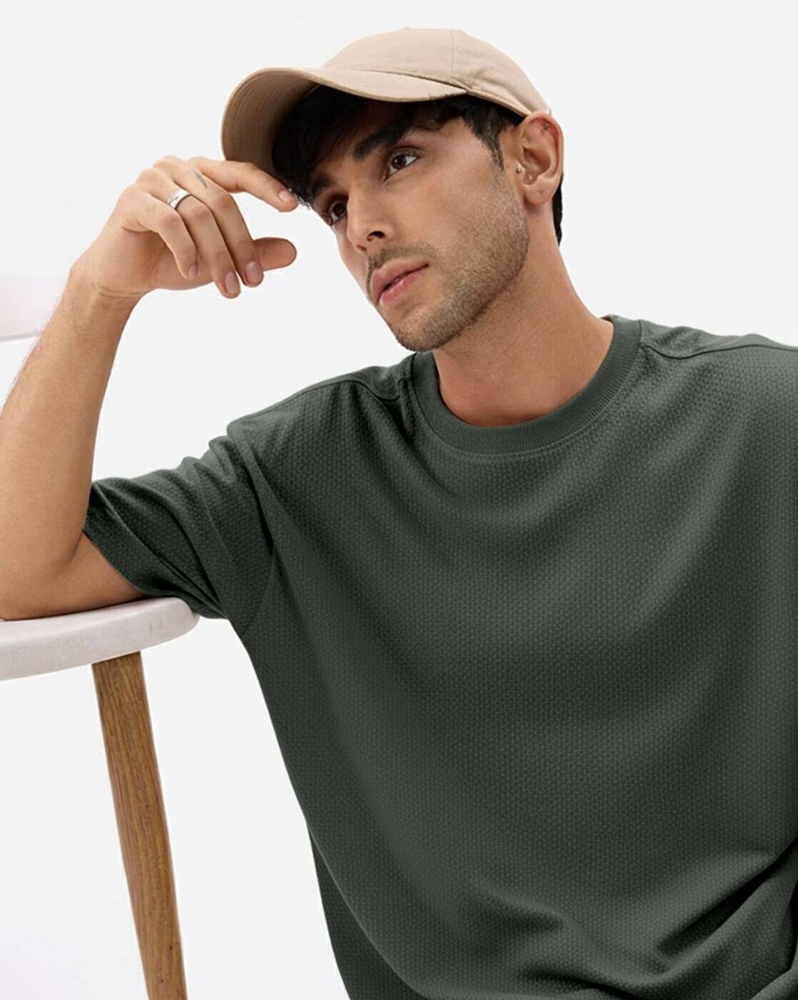 Buy Sage Green Tshirts for Men by Crazymonk Online | Ajio.com