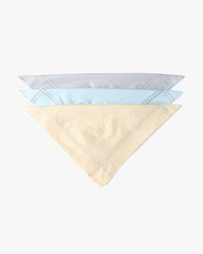 men pack of 3 striped cotton handkerchiefs