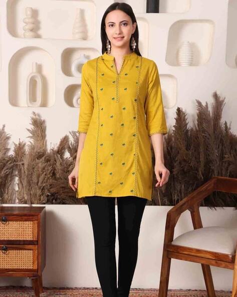 Nyrika Women Embroidered Straight Tunic
