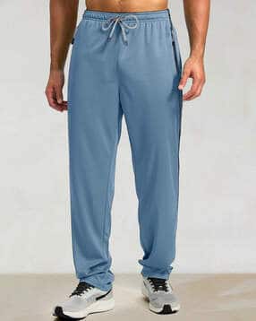 popmantra Men Straight Track Pants with Drawstring Waist-picture-27
