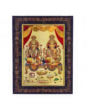 hawai Gold Plated Shree Ganesh Lakshmi Photo Frame-picture-33