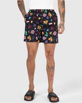 bewakoof Marvel - Men's  Black Avengers All Over Printed Boxers-picture-46