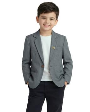 ridokidz Boys Textured Single-Breasted Blazer-picture-30