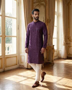 ethnic bay Men Embellished Regular Fit Kurta-picture-45