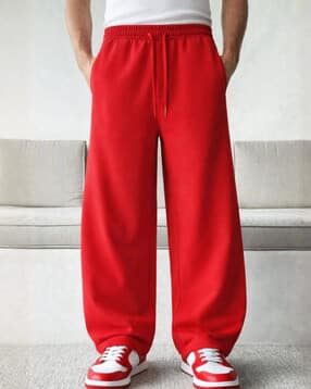 rockwell Men Straight Track Pants with Drawstring Waist-picture-30