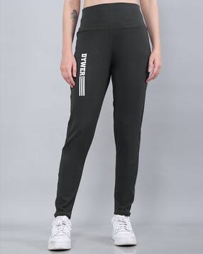 buda jeans co Women Typographic Print Fitted Track Pants-picture-35