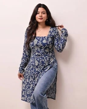katara fashion Women Floral Print Straight Kurta -picture-14