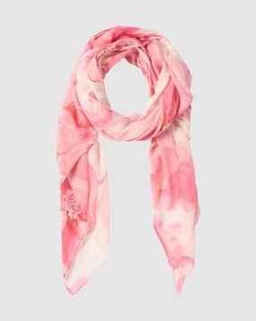 forever new Women Floral Print Scarf with Stitched Hem-picture-19