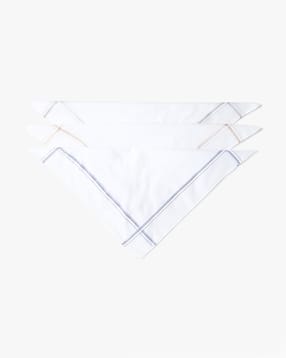 yousta Men Pack of 3 Striped Cotton Handkerchiefs-picture-13
