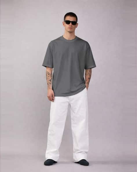 Buda Jeans Co Men Oversized Fit Round-Neck T-Shirt
