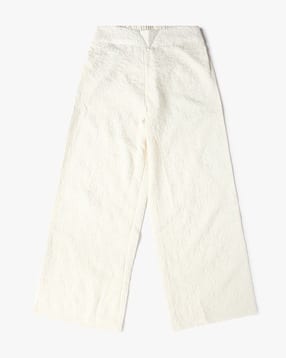 Girls Floral Pattern Wide-Leg Trousers-image-39