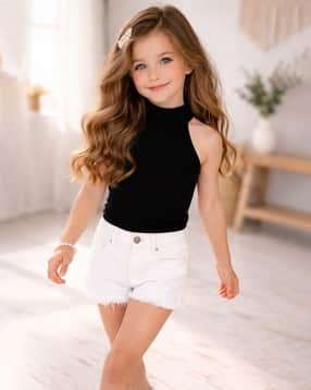 ninas Girls High-Neck Regular Fit Top-picture-24