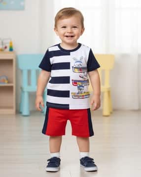 Graphic Print Shorts Set-image-22