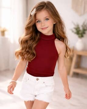 ninas Girls High-Neck Regular Fit Top-picture-1