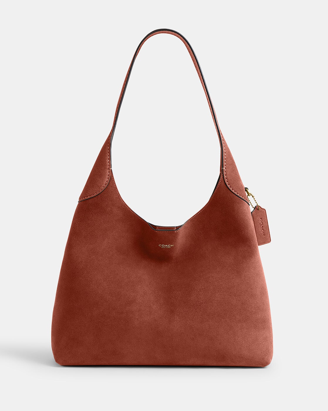 バッグ Vintage Coach Suede Hobo Shoulder Bag Buy Coach Brooklyn 34 Suede Shoulder Bag | B4/Clay Color Women