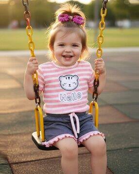 v-mart Printed Cotton Coordinated Set       -picture-46