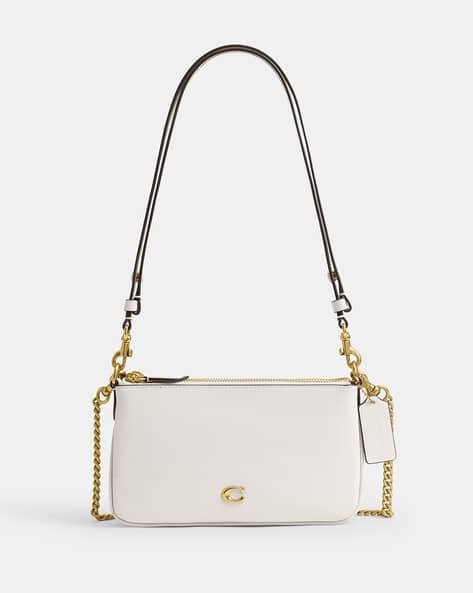 Buy Coach Audrey Refined Leather Crossbody Bag | White Color Women