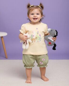 Floral Print Shorts Set-image-27