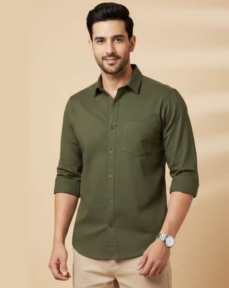 NEONOMAD Men Regular Fit Spread-Collar Shirt