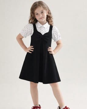 lazy shark Girls Printed A-Line Dress-picture-17