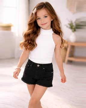 ninas Girls High-Neck Regular Fit Top-picture-2