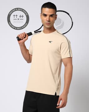 performax Men Geometric Pattern Regular Fit Crew-Neck T-Shirt-picture-16
