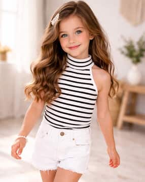 ninas Girls Striped Regular Fit Top-picture-13