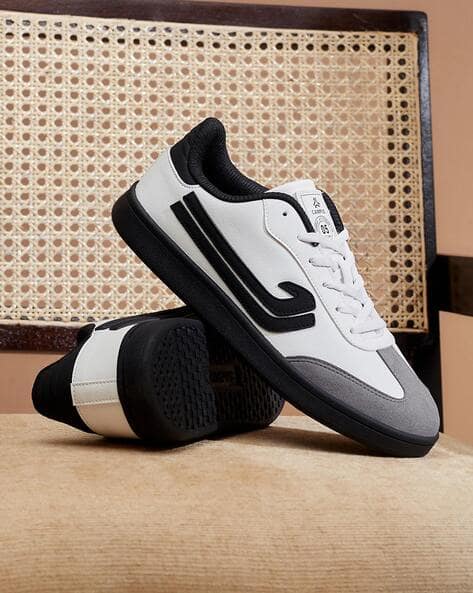 Campus Men Round-Toe Lace-Up Sneakers
