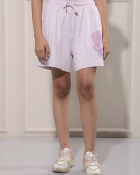 crimsoune club Girls Printed Mid-Rise Shorts-picture-50