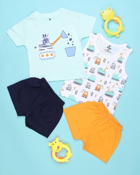 v-mart Pack of 2 Graphic Print Shorts Set-picture-35