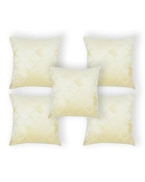 Set of 5 Square-Shaped Velvet Cushion Covers 16" x 16"